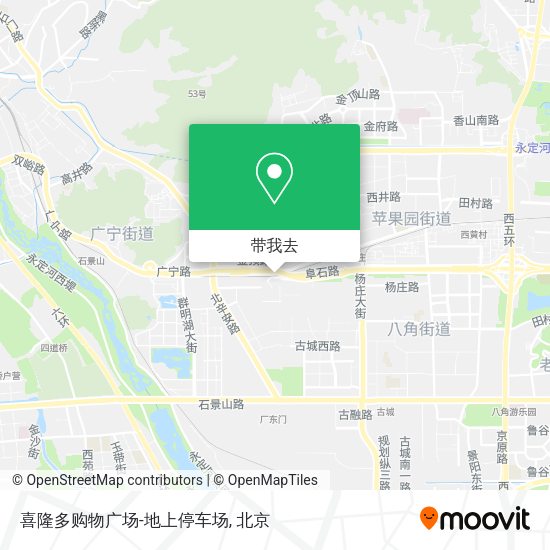 喜隆多购物广场-地上停车场地图