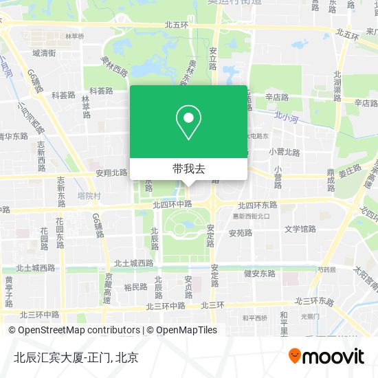 北辰汇宾大厦-正门地图