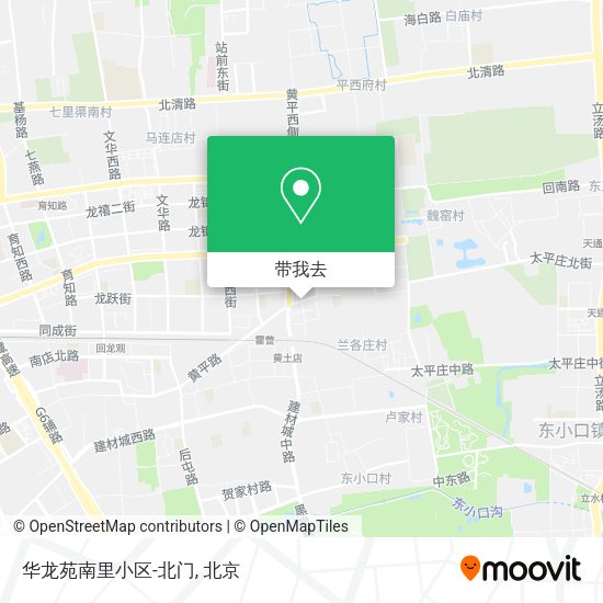 华龙苑南里小区-北门地图