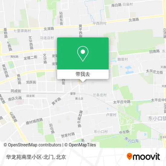 华龙苑南里小区-北门地图