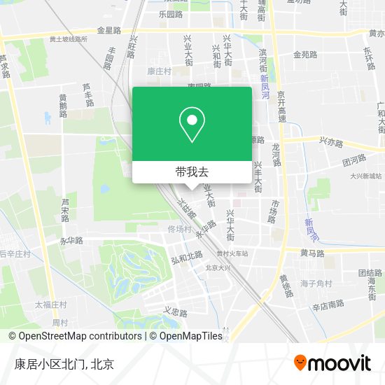 康居小区北门地图