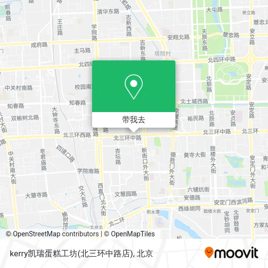 kerry凯瑞蛋糕工坊(北三环中路店)地图