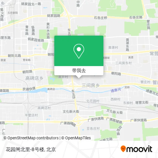 花园闸北里-8号楼地图
