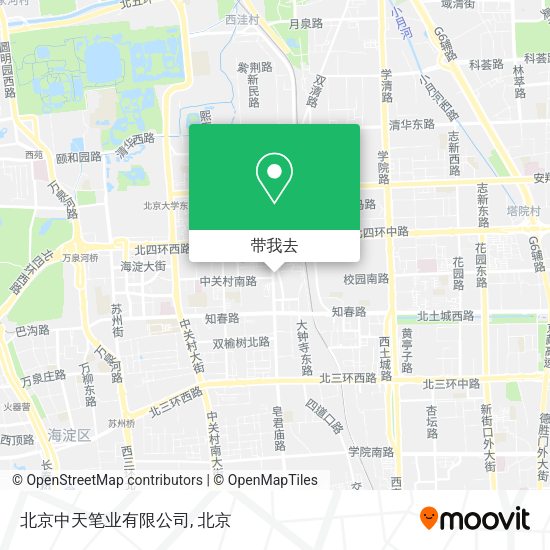 北京中天笔业有限公司地图
