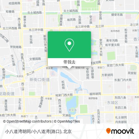 小八道湾胡同/小八道湾(路口)地图
