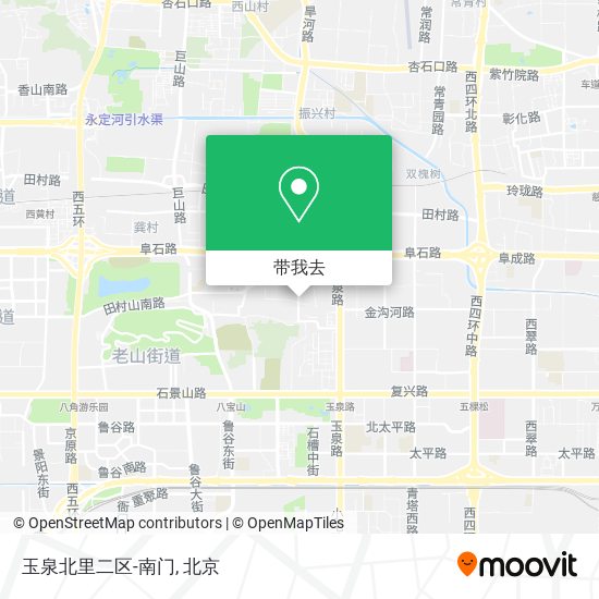 玉泉北里二区-南门地图