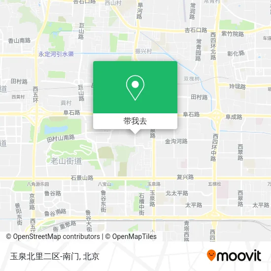 玉泉北里二区-南门地图