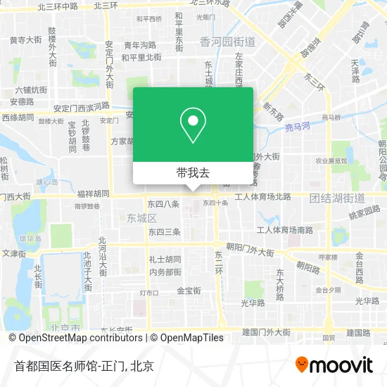首都国医名师馆-正门地图