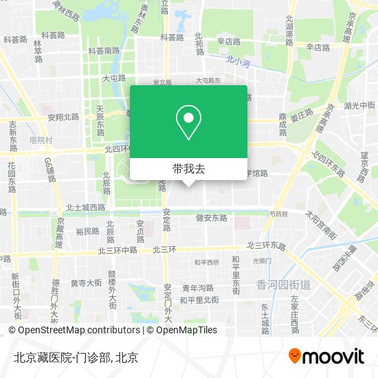 北京藏医院-门诊部地图