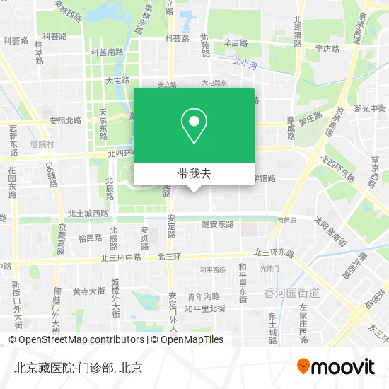 北京藏医院-门诊部地图