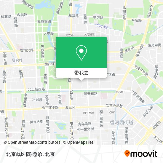 北京藏医院-急诊地图