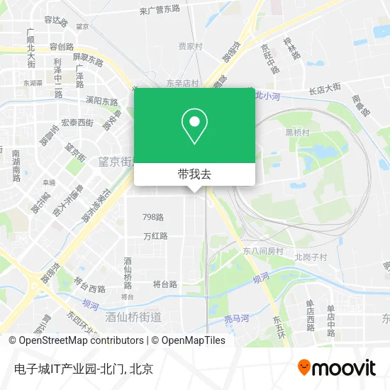 电子城IT产业园-北门地图