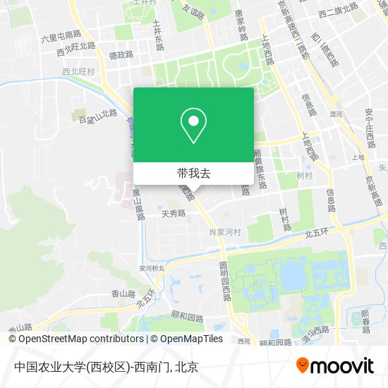 中国农业大学(西校区)-西南门地图