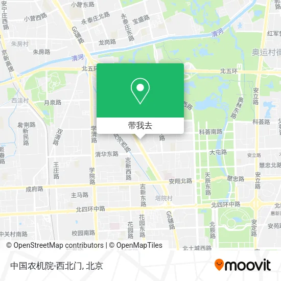 中国农机院-西北门地图