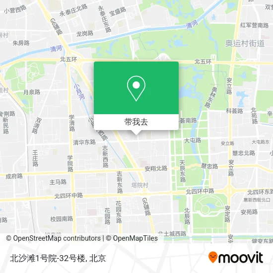 北沙滩1号院-32号楼地图