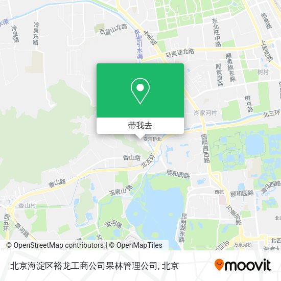 北京海淀区裕龙工商公司果林管理公司地图