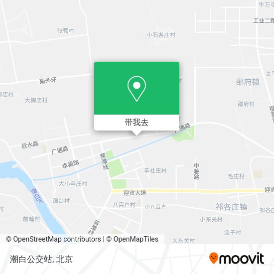 潮白公交站地图