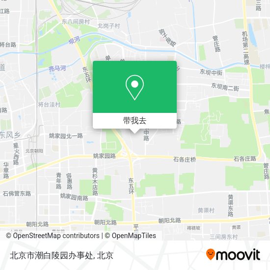 北京市潮白陵园办事处地图