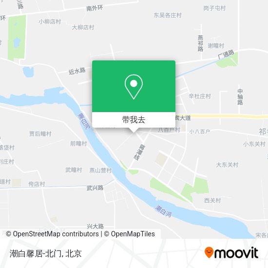 潮白馨居-北门地图