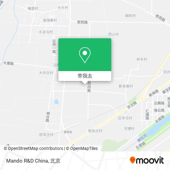 Mando R&D China地图