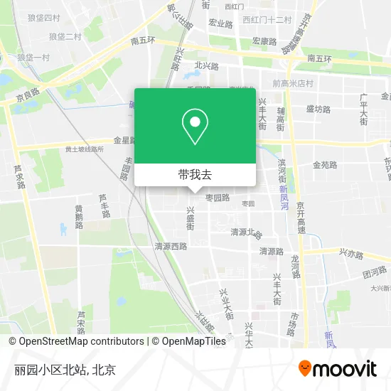 丽园小区北站地图