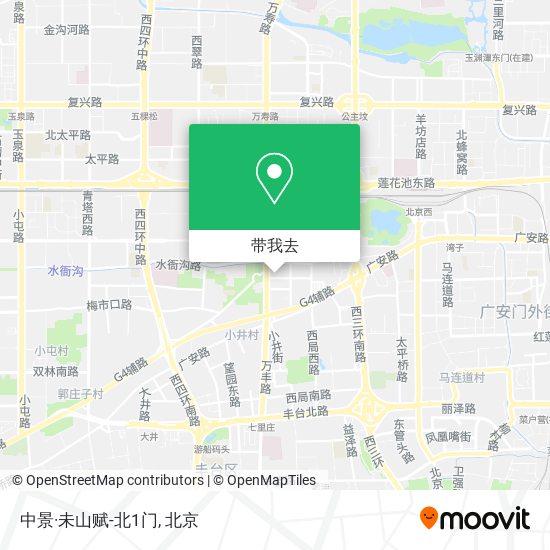 中景·未山赋-北1门地图