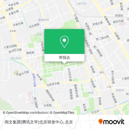 阅文集团(腾讯文学)北京研发中心地图