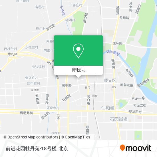 前进花园牡丹苑-18号楼地图
