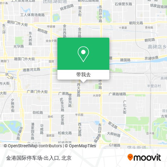 金港国际停车场-出入口地图