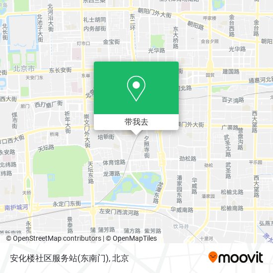 安化楼社区服务站(东南门)地图