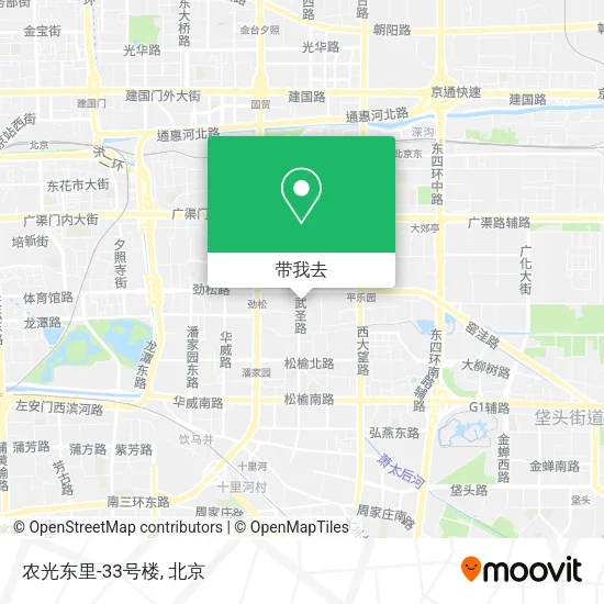 农光东里-33号楼地图
