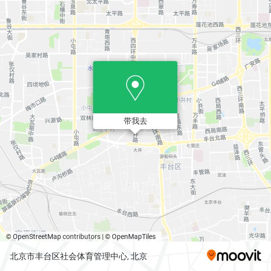 北京市丰台区社会体育管理中心地图