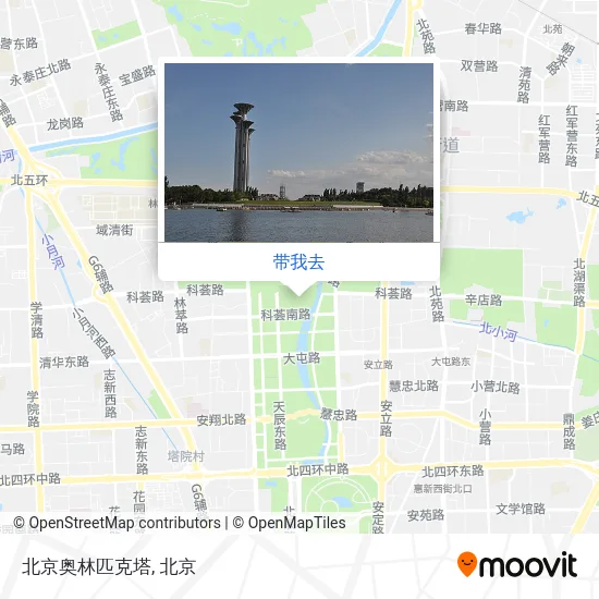 北京奥林匹克塔地图