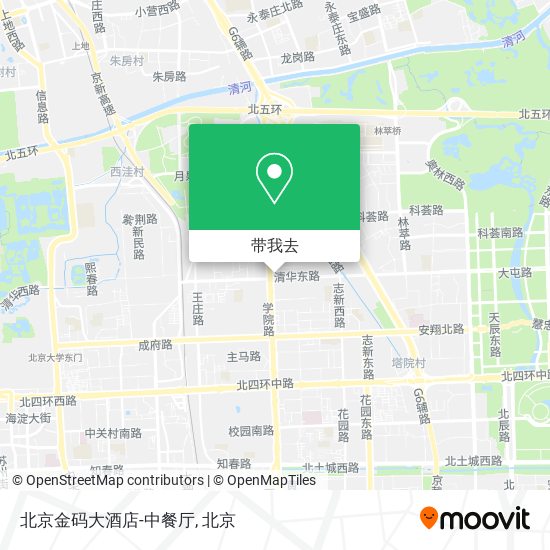 北京金码大酒店-中餐厅地图