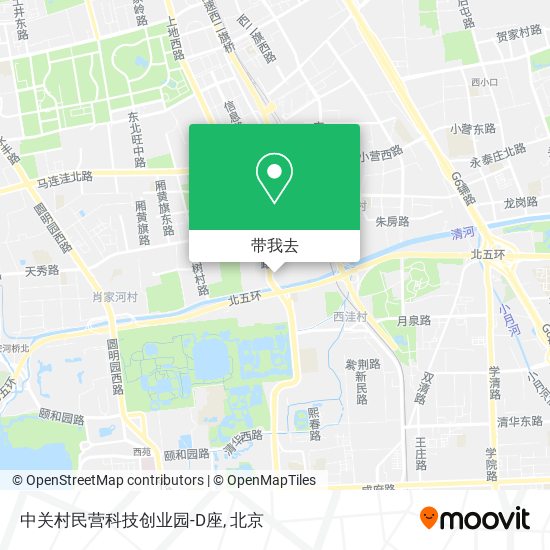 中关村民营科技创业园-D座地图