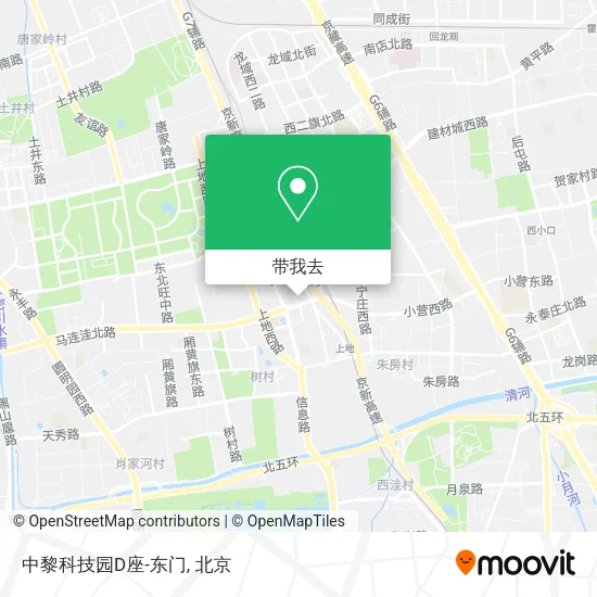 中黎科技园D座-东门地图