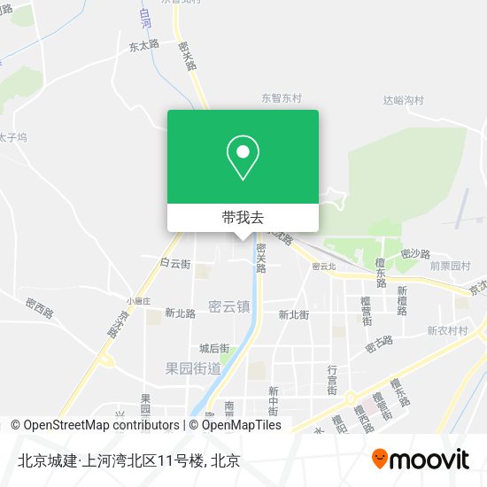 北京城建·上河湾北区11号楼地图