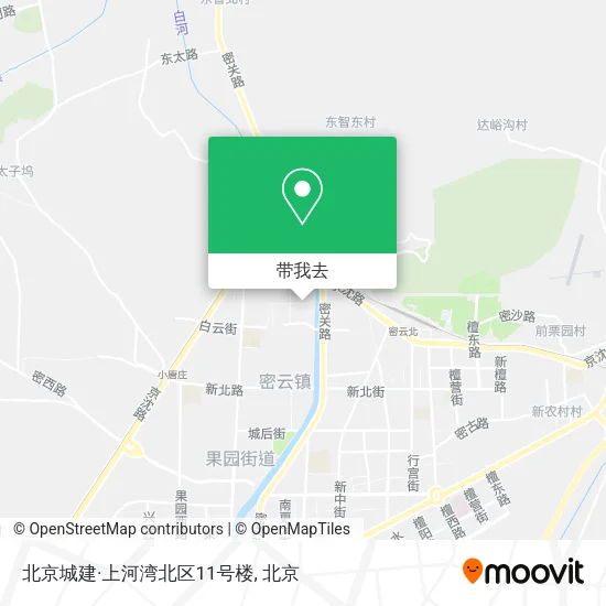 北京城建·上河湾北区11号楼地图