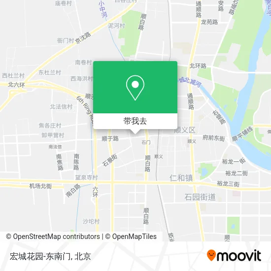 宏城花园-东南门地图