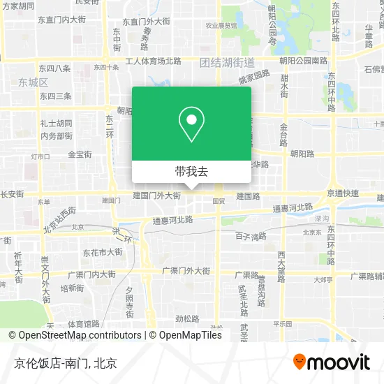 京伦饭店-南门地图