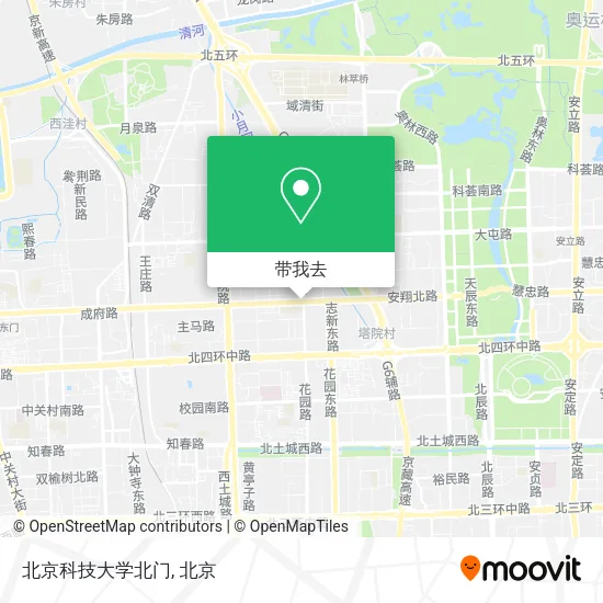 北京科技大学北门地图