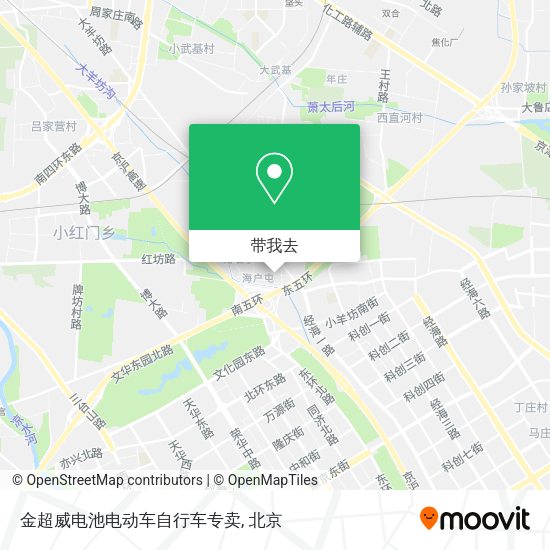 金超威电池电动车自行车专卖地图
