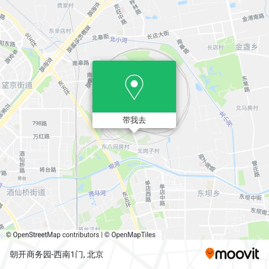 朝开商务园-西南1门地图