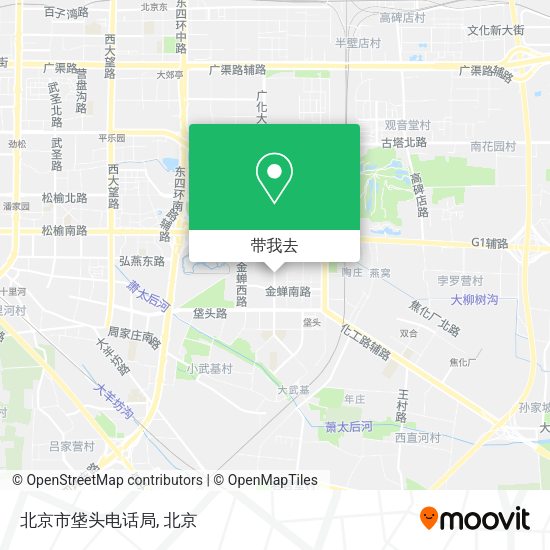 北京市垡头电话局地图