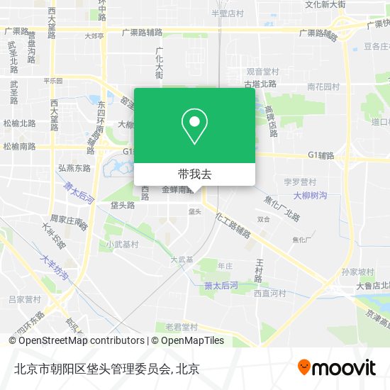 北京市朝阳区垡头管理委员会地图