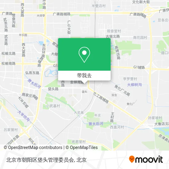 北京市朝阳区垡头管理委员会地图