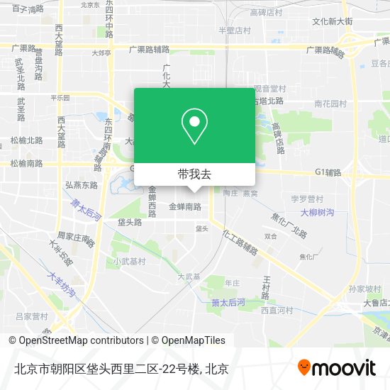 北京市朝阳区垡头西里二区-22号楼地图