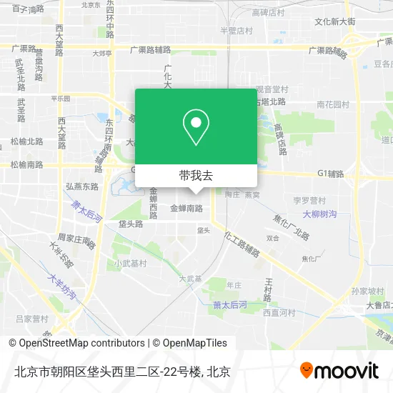 北京市朝阳区垡头西里二区-22号楼地图