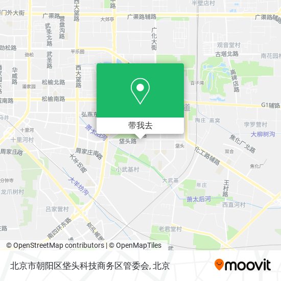 北京市朝阳区垡头科技商务区管委会地图