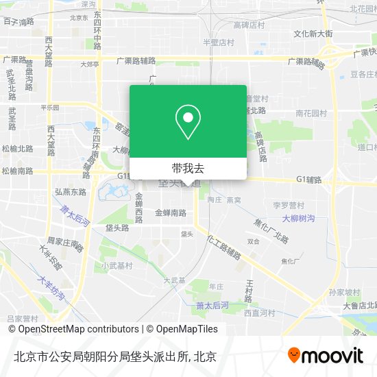 北京市公安局朝阳分局垡头派出所地图
